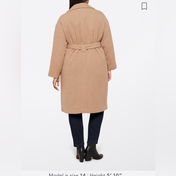 Vero Moda Camel / Tan Belted Coat - Picture 2 of 5